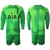 Conjunto (Camiseta+Pantalón Corto) Portero Manga Larga Tottenham Hotspur 2022-23 Verde - Niño